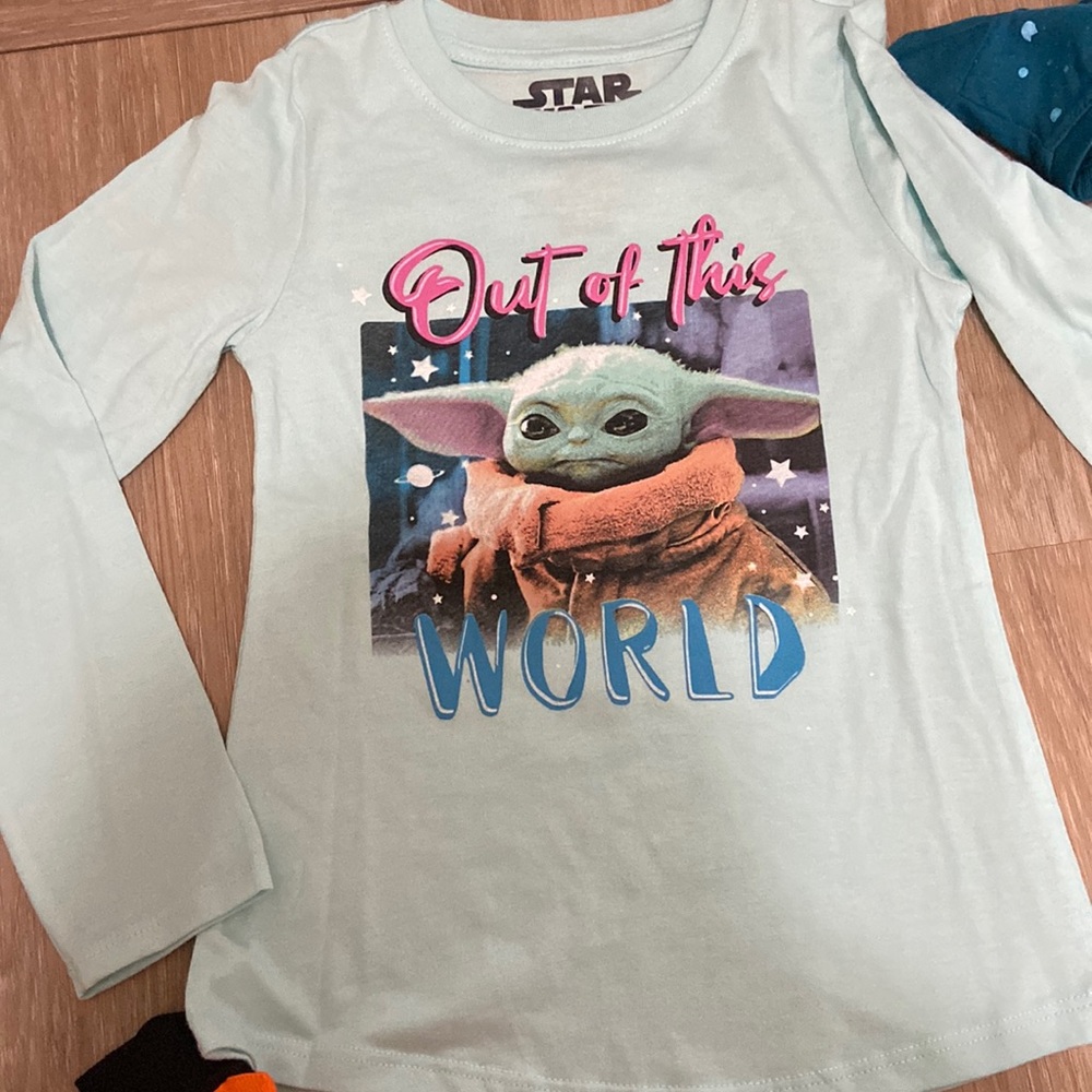 Baby yoda kids shirts 🪐